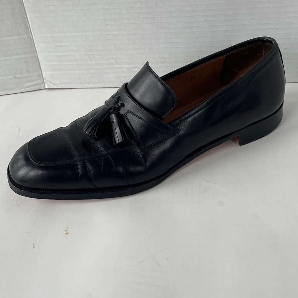 Salvatore Ferragamo Black Leather Loafers